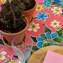 Fortin Roze voksdug i Rosa