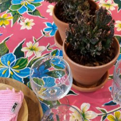 Fortin Roze voksdug i Rosa