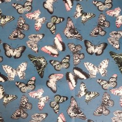 Rund voksdug med Elastik Sommerfugl 139 cm