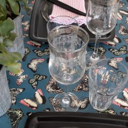 Voksdug med Sommerfugle