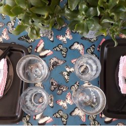 Voksdug med Sommerfugle