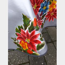 Rund voksdug 120 cm Slv