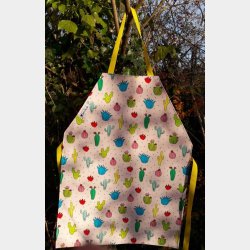 Forklde i voksdug med kaktusser