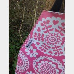 Forklde i voksdug i pink paloma