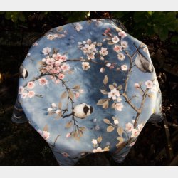 Rund voksdug 140 cm Orientalsk Bl Mnster