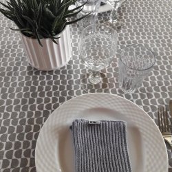 Tekstildug Brun/Gr Mnster