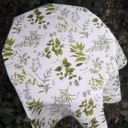 Rund voksdug 140 cm Krydderurter