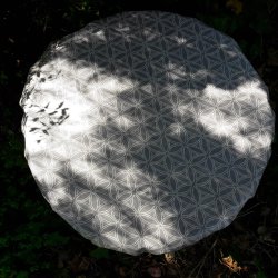 Rund tekstildug med Elastik Bluebella 135 cm