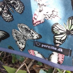 Rund voksdug 140 cm Sommerfugle