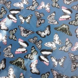 Rund voksdug 140 cm Sommerfugle