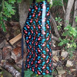 Forklde i voksdug sort flamingo