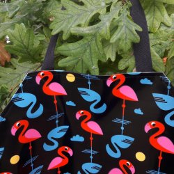 Brneforklde Voksdug Sort Flamingo