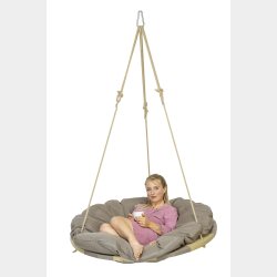 Swing Nest Rund Hngestol Taupe