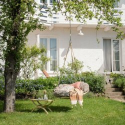 Swing Nest Rund Hngestol Taupe