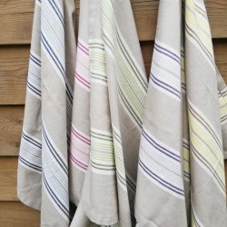 Viskestykke Edith Stribet Lilla