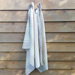 Viskestykke Edith Stribet Grn