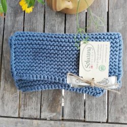 Grydelapper Strikket i Almuebl