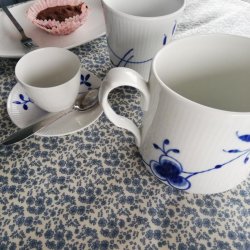 Rund Voksdug Elastik Betty Off White 140 cm