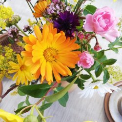 Beige Retro Voksdug 160 cm