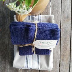 Viskestykke Edith Stribet Bl