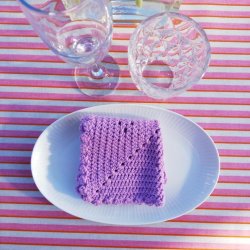 Rund Voksdug Elastik Au Maison Lines-Pink/Orange  60 cm