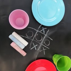 Brnevoksdug til kridttegning