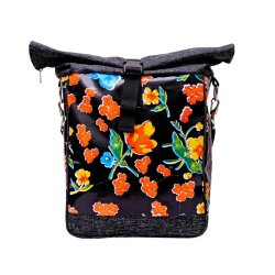 Cykeltaske Flower Power med skulderrem