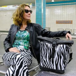 Cykeltaske Zebra med skulderrem