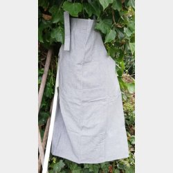 Forklde i stof ensfarvet gr