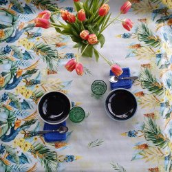 Fiesta Voksdug med Gul og Grn 140 cm