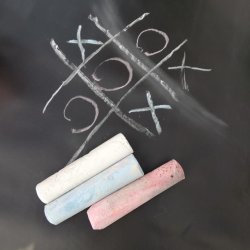 Brnevoksdug til kridttegning