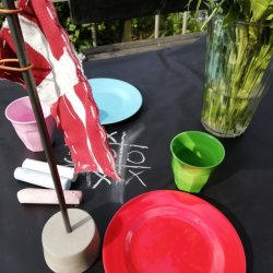 Brnevoksdug til kridttegning