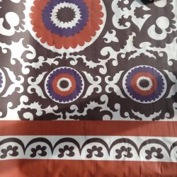 Tekstildug Retro Brun og Orange