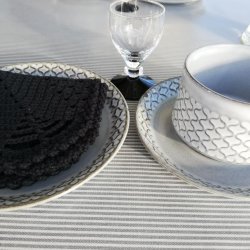 Voksdug Gr Stribe Au Maison