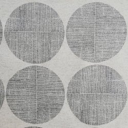 Tekstildug Gr med Store Cirkler