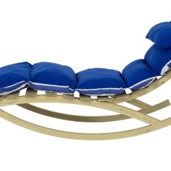 Rocking Lounger Liggende Gyngestol Navy