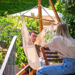 Habana kologisk Single Hngestol Latte