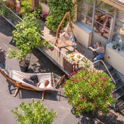 Habana kologisk Single Hngestol Latte