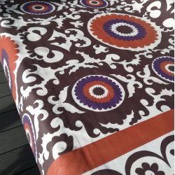 Tekstildug Retro Brun og Orange