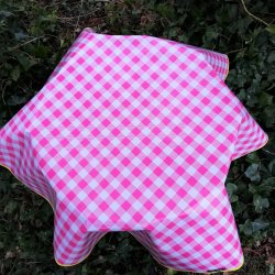 Rund voksdug 120 cm Storternet pink