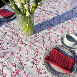 Cherry Blossom Grey Voksdug