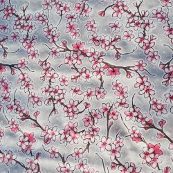 Cherry Blossom Grey Voksdug