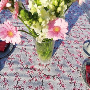 Cherry Blossom Grey Voksdug