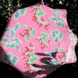 Rund voksdug 120 cm Fresa Pink