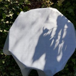 Rund voksdug 140 cm Pepitatern Bl