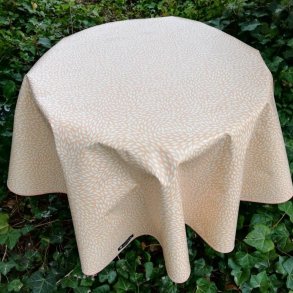 Rund voksdug 140 cm Abrikos med Sm Fisk