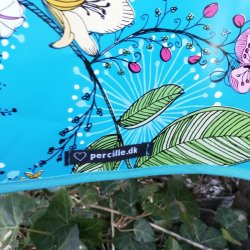 Rund voksdug 140 cm Turkis Provence