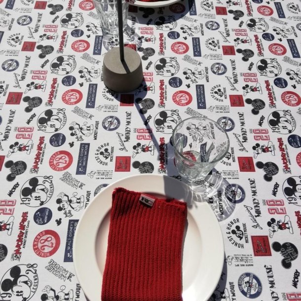 Tekstildug Retro Disney med Mikey Mouse