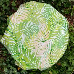 Rund voksdug 140 cm Palmeblade