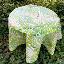 Rund voksdug 140 cm Palmeblade